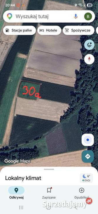 Działka rolna Markowa polna Sprzedaż sprzedam