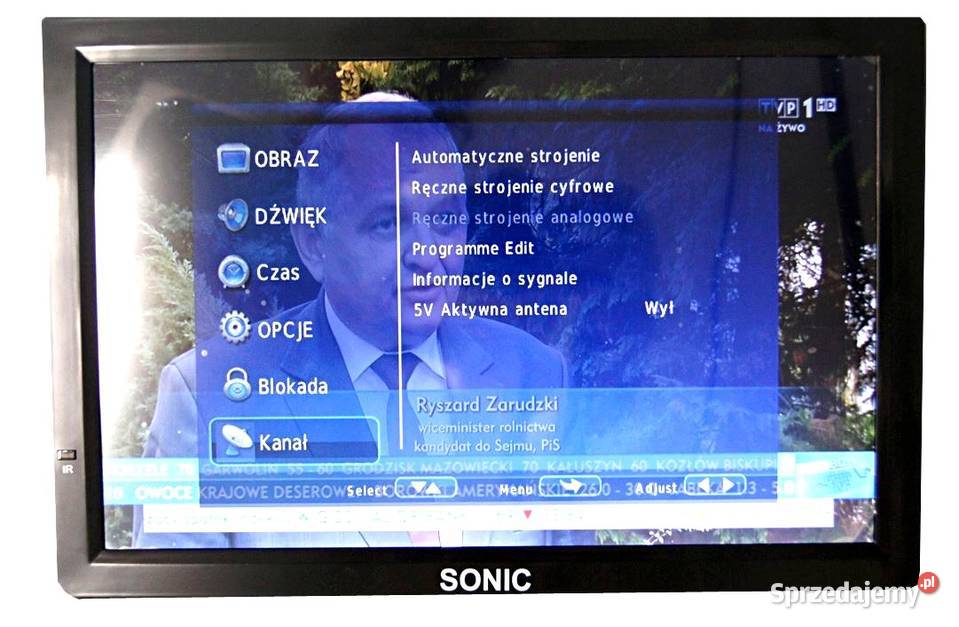 Telewizor Przenośny Samochodowy Tir 12 DVBT d Białystok
