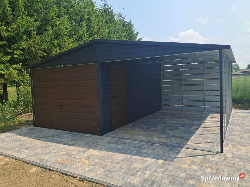Garaż blaszany wiata Wzmocniony PROFILAMI Sandomierz