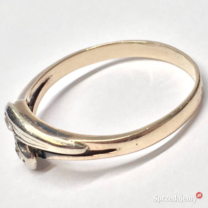 Pierścionek z RÓŻOWEGO złota 585 14K z