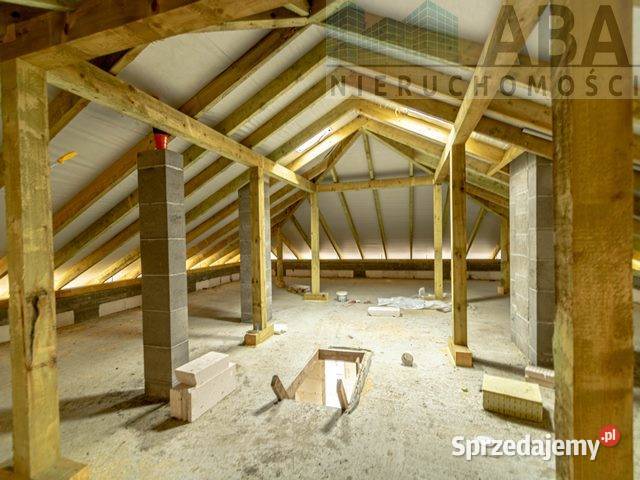 Dom w stanie surowym otwartym Tury gm Krzymów Konin sprzedam