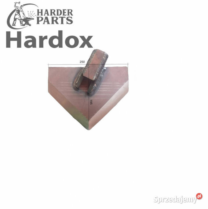 Lemiesz HARDOX A250B210L części do glebogryzarki nieuszkodzony Rolnictwo Suwałki