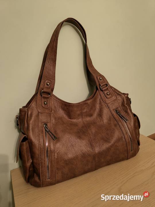 Torba damska na ramię Kolor jasny brąz Katowice