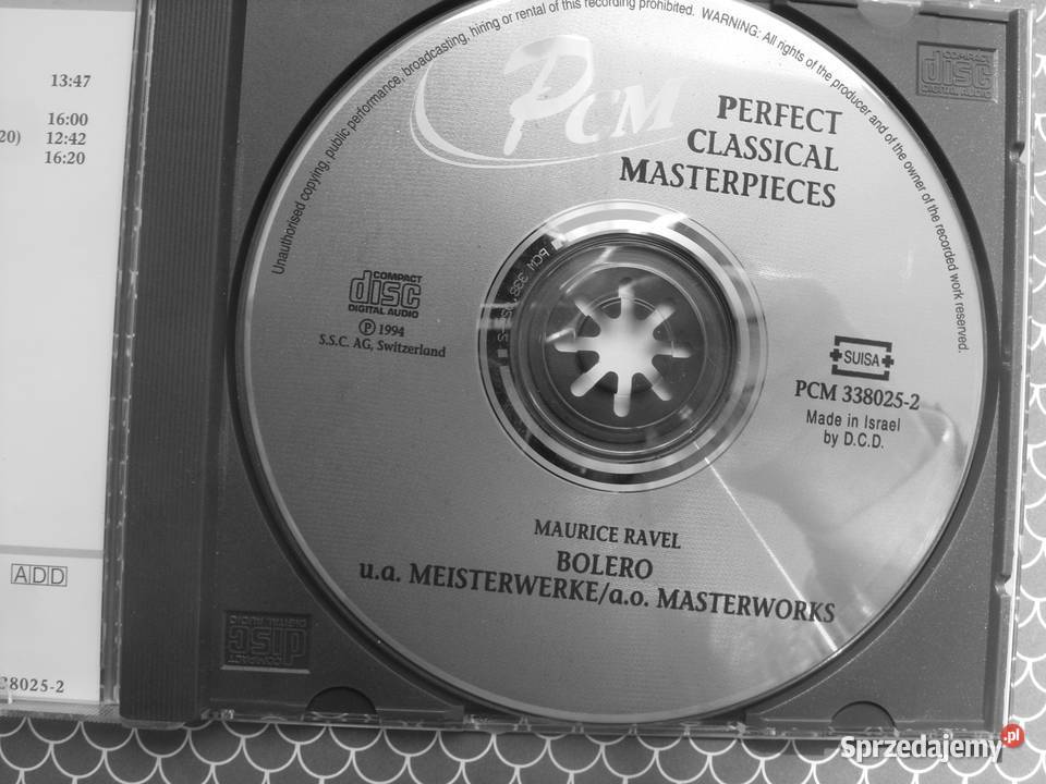 Plyta CD MAURICE RAVELBOLERO 1994
