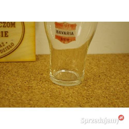 Szklanka piwna Bavaria Bier szkło reklamowe