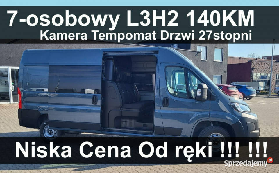 Ford Transit L3H2 Brygadowy 7osob 140 Kamera welurowa tapicerka Szczecinek
