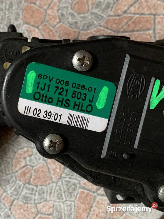 Potencjometr gazu VW wiele modeli 1J1721503J wyposażenie elektryczne Margonin