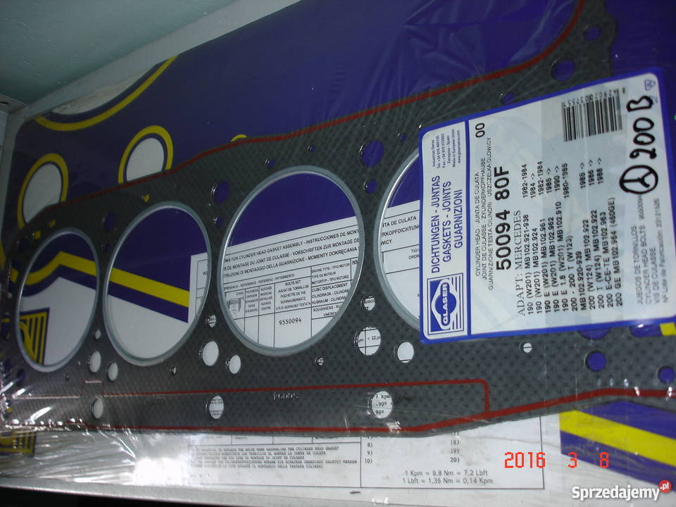 Uszczelka głowicy MERCEDESBENZ GL50094 Pyrzyce