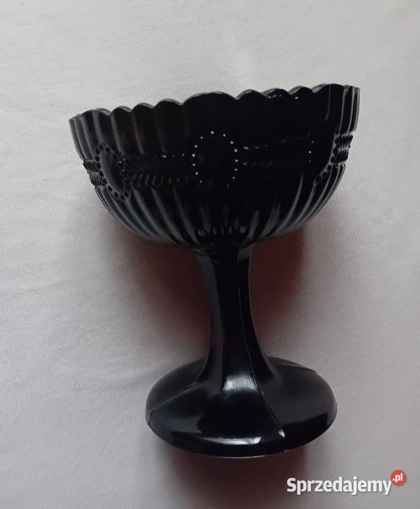 Hialitowa cukiernica na stopie Olivia huta wielkopolskie Koźminek