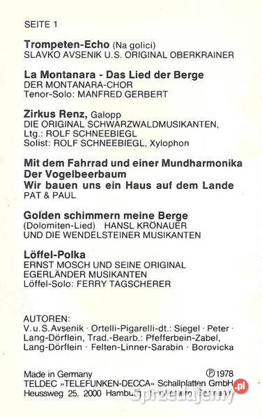 Zabawna muzykaLustige Musikanten 3 kasety Gliwice