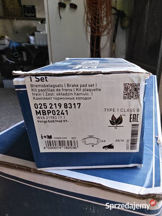 Volvo S40V40 Carisma Klocki hamulcowe Meyle Parzęczew sprzedam