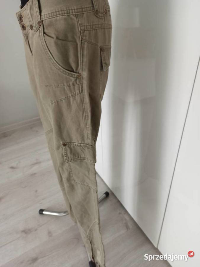 spodnie khaki bojówki Only Bez wzoru Częstochowa
