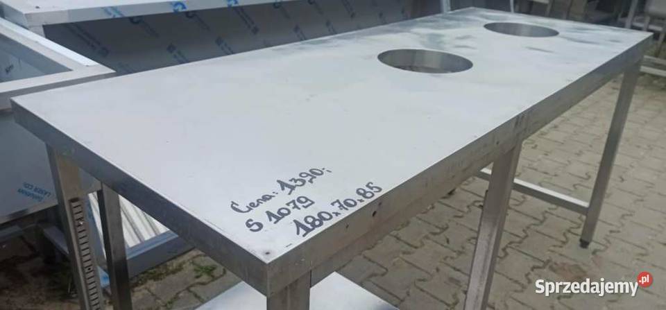 Stół z Dwiema Dziurami Na Odpady 1807085 S 1079O Gastronomia Ostrów Wielkopolski