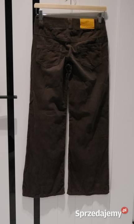 IKKS świetne spodnie biodrówki dzwony 32 XXS Bez wzoru Wrocław
