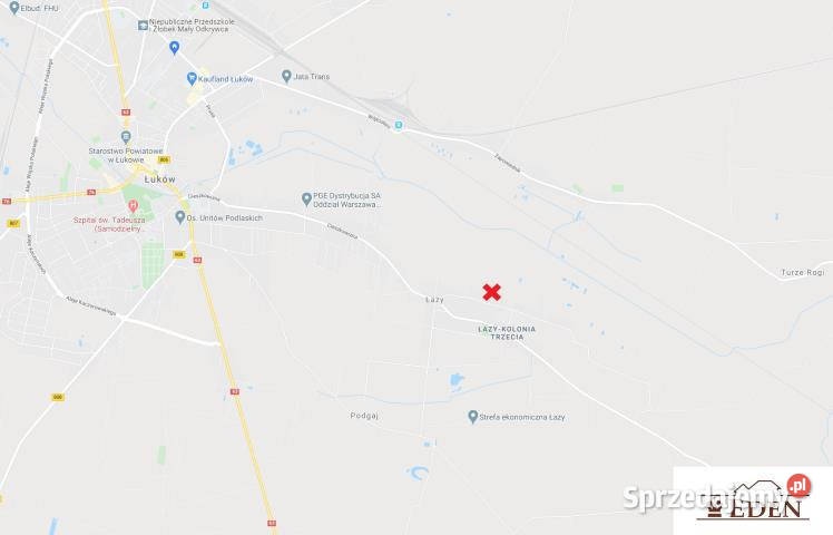 Grunt Smolanka 11600m2 27m Sprzedaż lubelskie Łazy