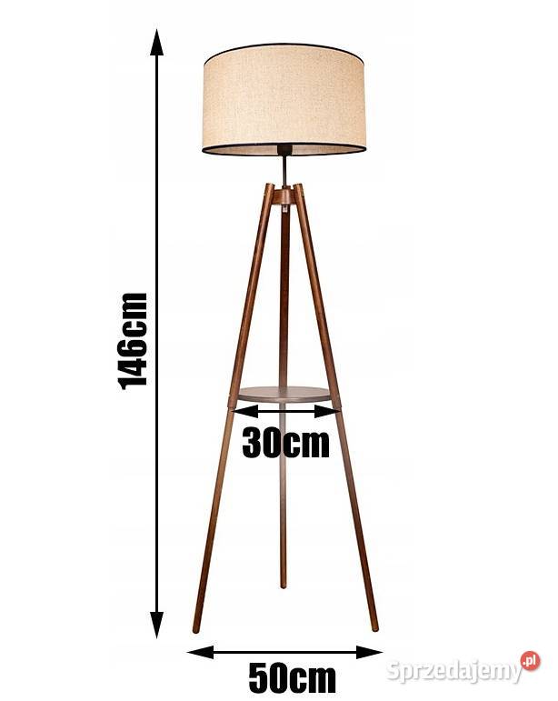 LAMPA STOJĄCA PODŁOGOWA TRÓJNÓG ZE STOLIKIEM Wyposażenie wnętrz Choroszcz