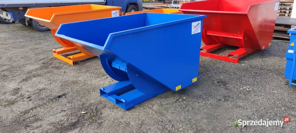 Kontener samowyładowczy 1m3 blacha 4 mm koleba Więcbork
