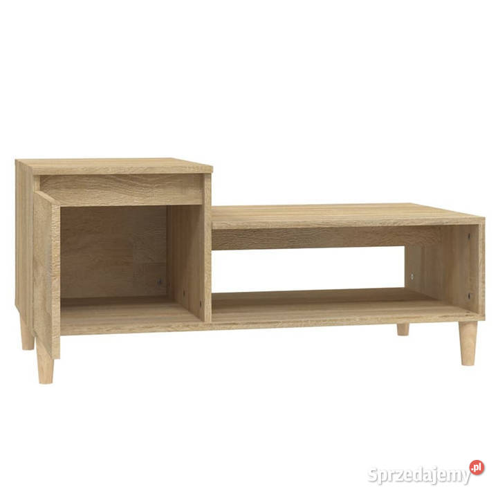 Stolik kawowy dąb sonoma 100x50x45 materiał Warszawa