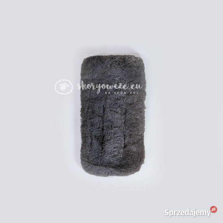 Wkładka do fotelika ze skóry owczej Czarna 40x80