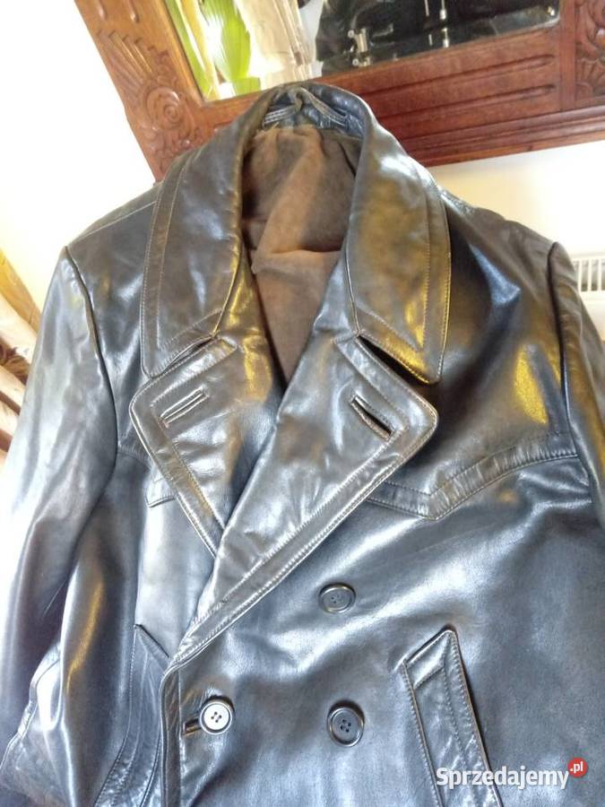 płaszcz skórzany kurtka męski czarny do Piotrówek