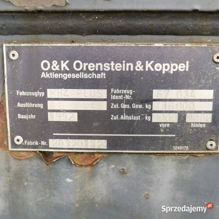 Koparka OK kołowa 16ton Częstochowa