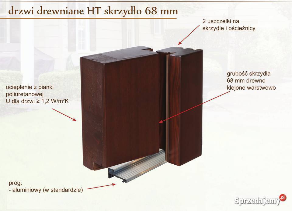 Drzwi drewniane sosnowe DORAPO 100x210 CZYSTE Warszawa