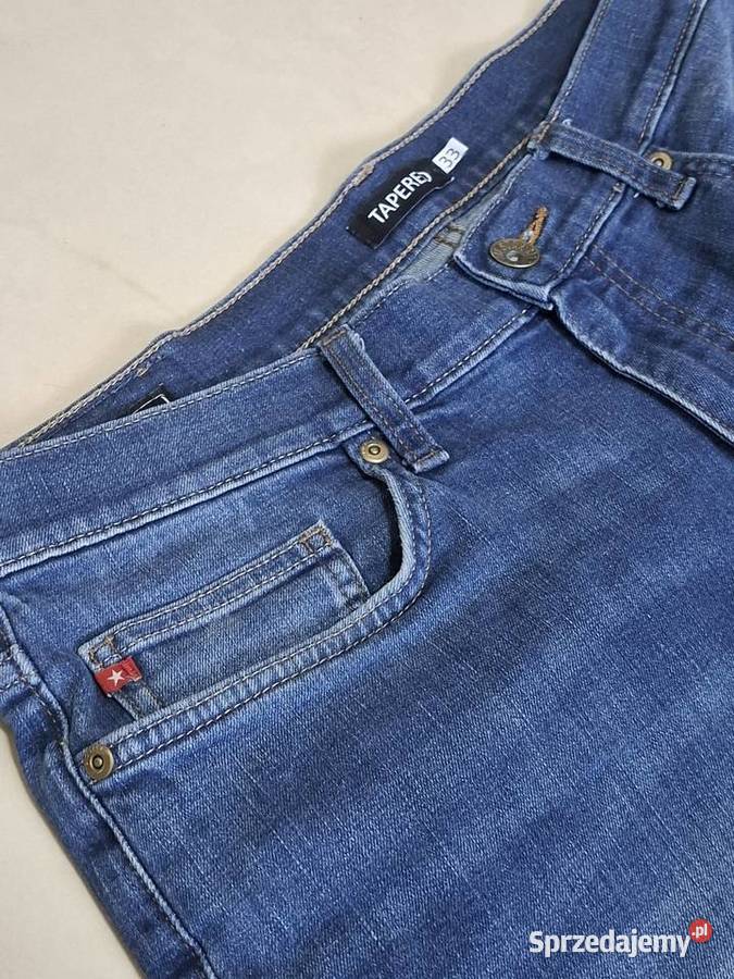 Jeansy 33 Big Star tapered granatowe długie Kraków