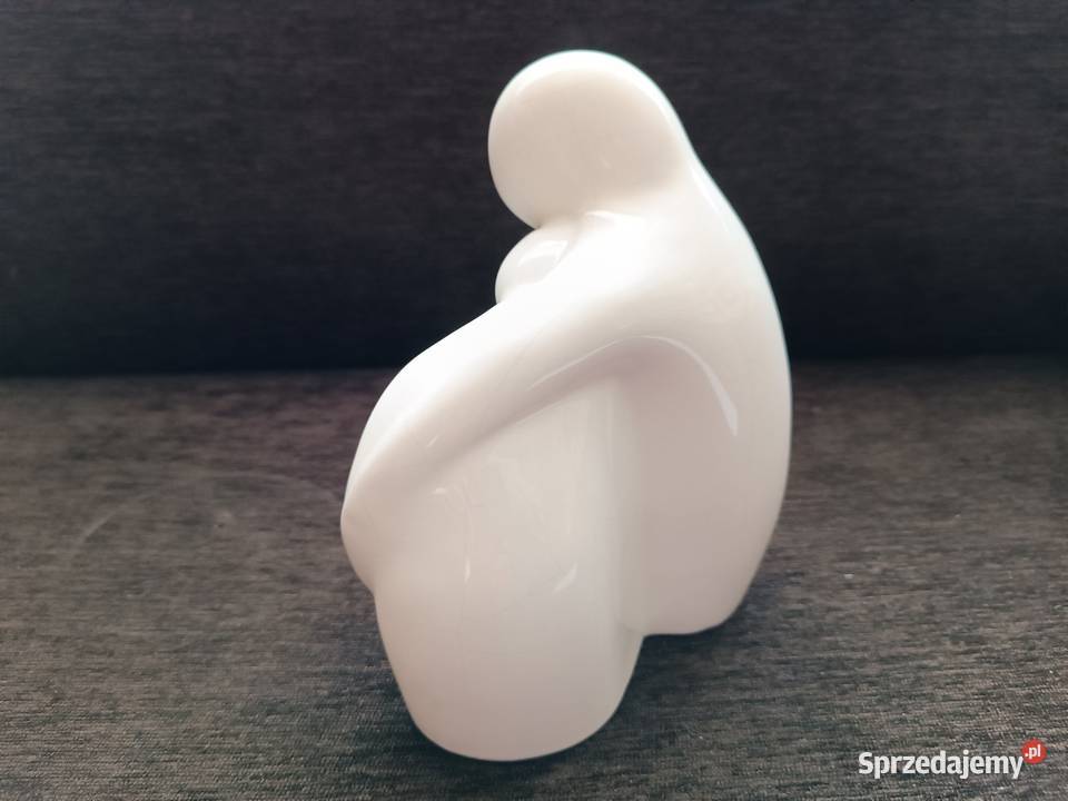 Kolekcjonerska figurka z kamionki rodzic Porcelana i szkło Szczyrk sprzedam