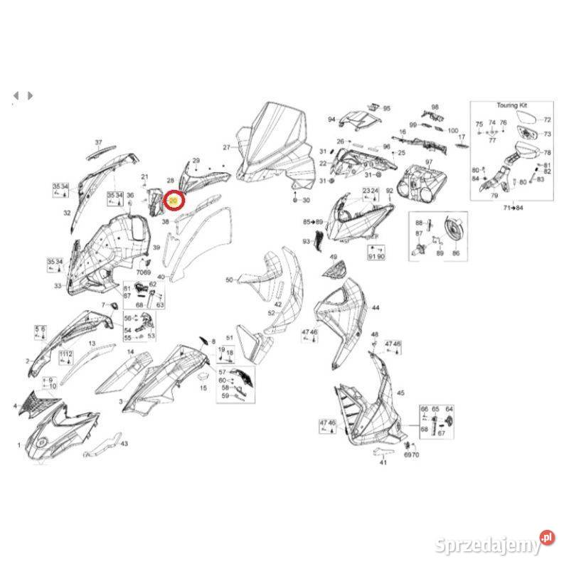 Obudowa szarpaka do skutera śnieżnego SKIDOO Nowy Sącz sprzedam