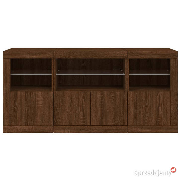 Szafka z oświetleniem LED brązowy dąb 1425x37x67 Warszawa