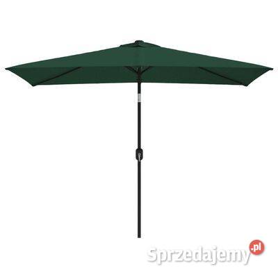 vidaXL Prostokątny parasol ogrodowy zielony Parasole ogrodowe
