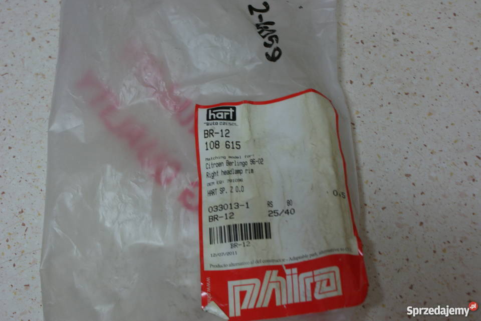 LISTWA PODREFLEKTOROWA BERLINGO PARTNER 98 osobowe Białobrzegi sprzedam