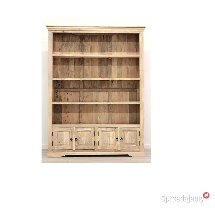 Regał drewniany jasny 150 HAMPTON na książki Lublin sprzedam