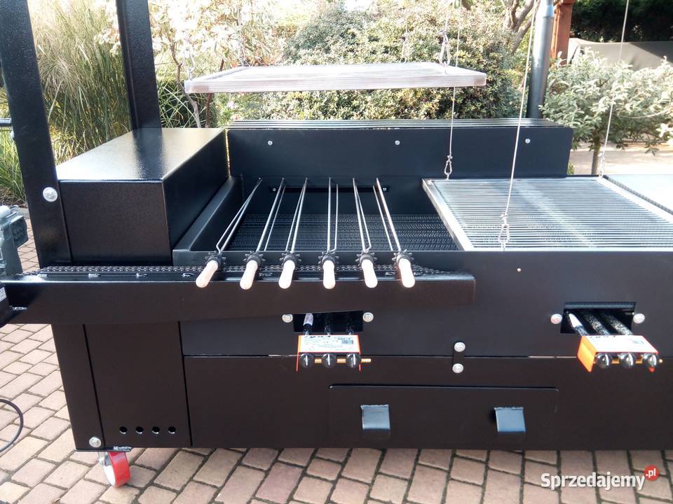 Grill cateringowy gastronomiczny gazowy węglowy Damasławek sprzedam