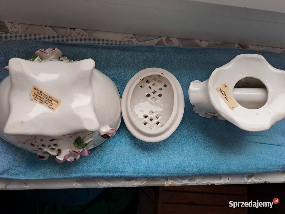 Polska porcelana szkatułka puzderko serwetnik Przemyśl