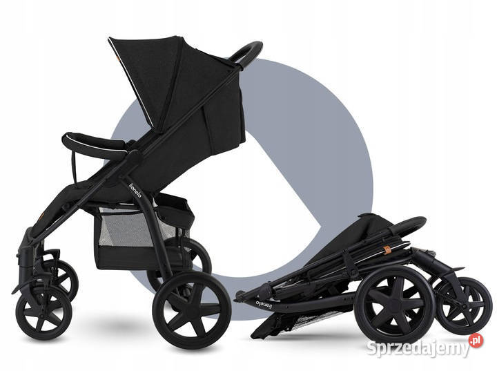 Wózek spacerowy spacerówka LIONELO ANNET czarny Baranowo