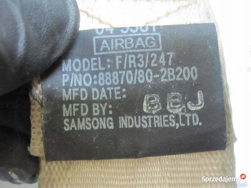 HYUNDAI SANTA FE II 06r pas bezpieczeństwa prawy