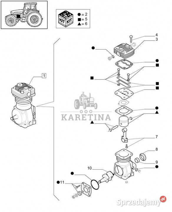 Holland T6010 Zestaw 84164373 Pozostałe
