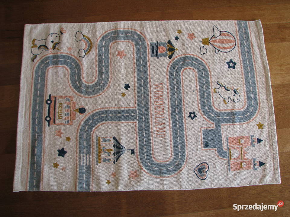 Eko dywan dziecięcy mata do zabawy bawełna 130 x Brzegi