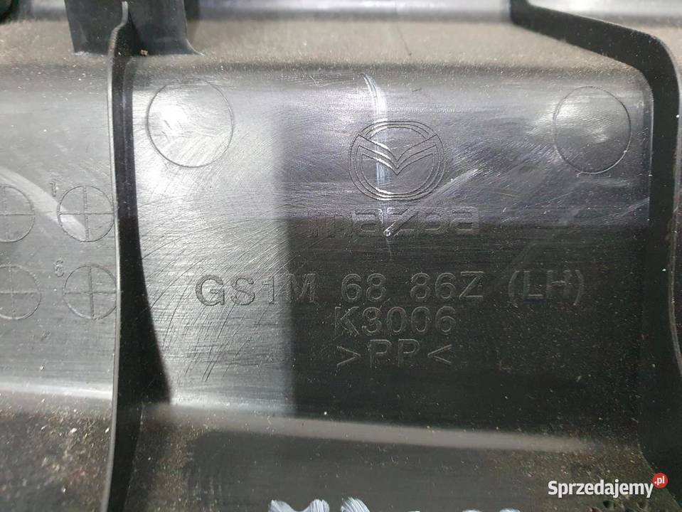 BOCZEK PODPÓRKA BAGAŻNIKA PÓŁKI MAZDA 6