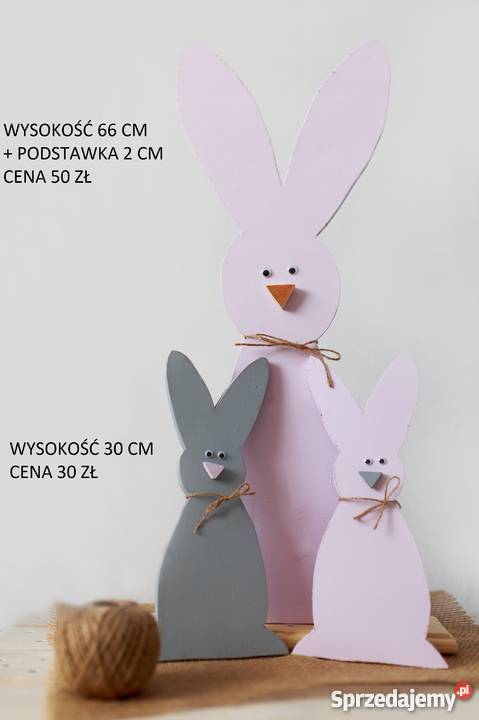 Drewniane rekwizyty do sesji wielkanocnych
