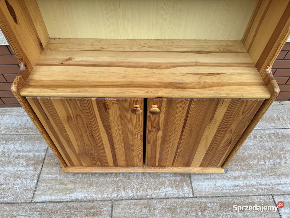 Regał sosnowy drewniany biblioteczka półki Sulbiny