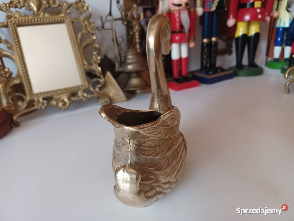 Żardiniera mosiężna Łabędź Poznań