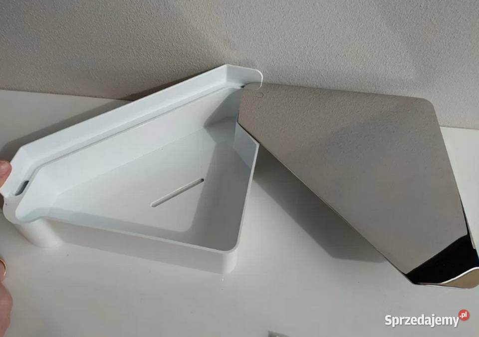 Półka narożna łazienkowa ze schowkiem okazja p Półki łazienkowe Kalisz sprzedam