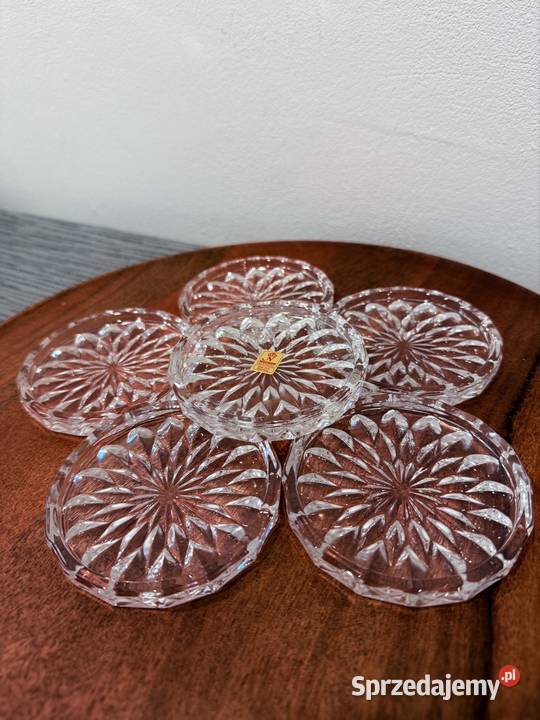 Kryształowe podkładki na kieliszki Kieliszki i pucharki