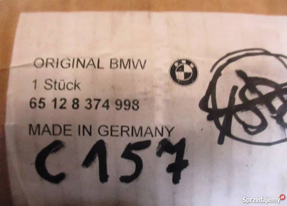 RADIO KASETA BMW 5 E39 65128374998 NOWE ORYGINAŁ wielkopolskie Nowy Tomyśl