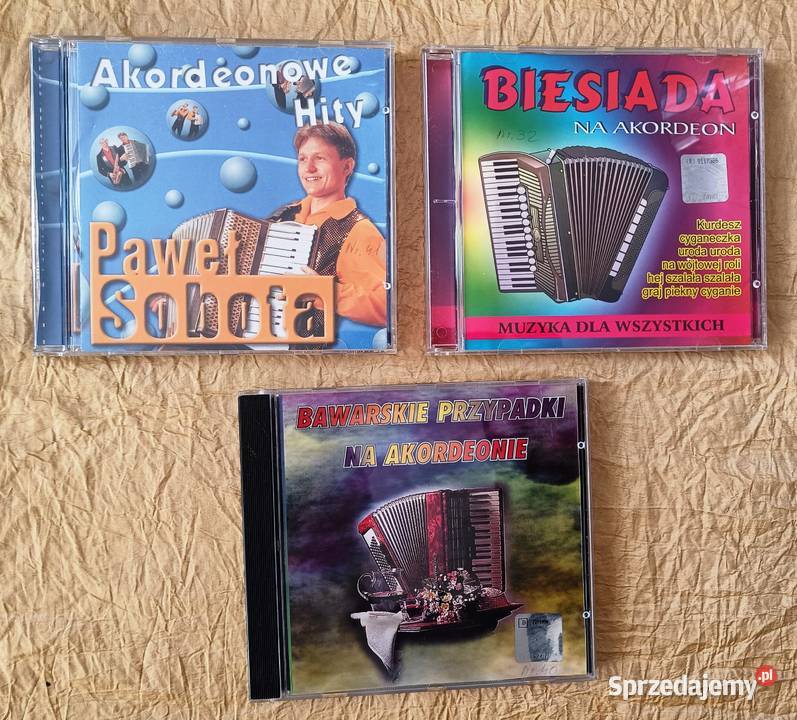 Muzyka akordeonowa 3 płyty cd Sprzedaż całość