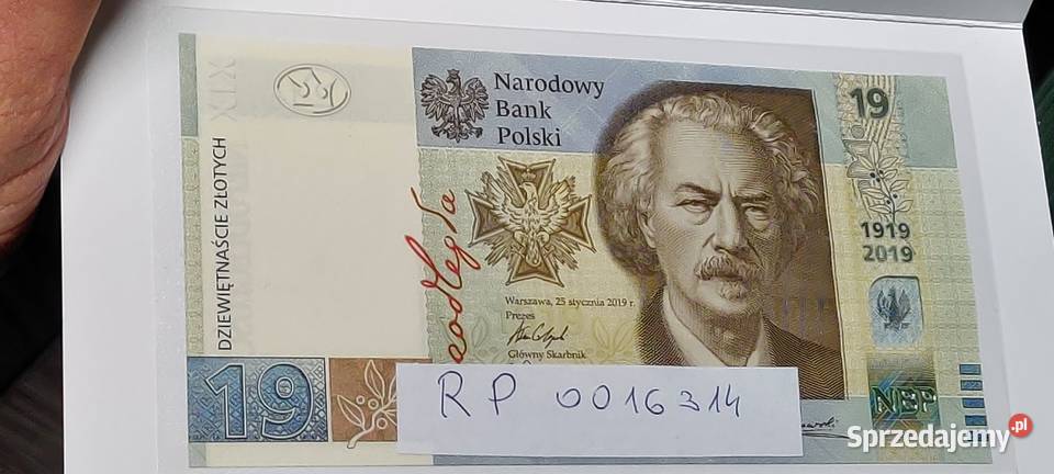 19 złotych Paderewski Banknot Kolekcjonerski Szczecin