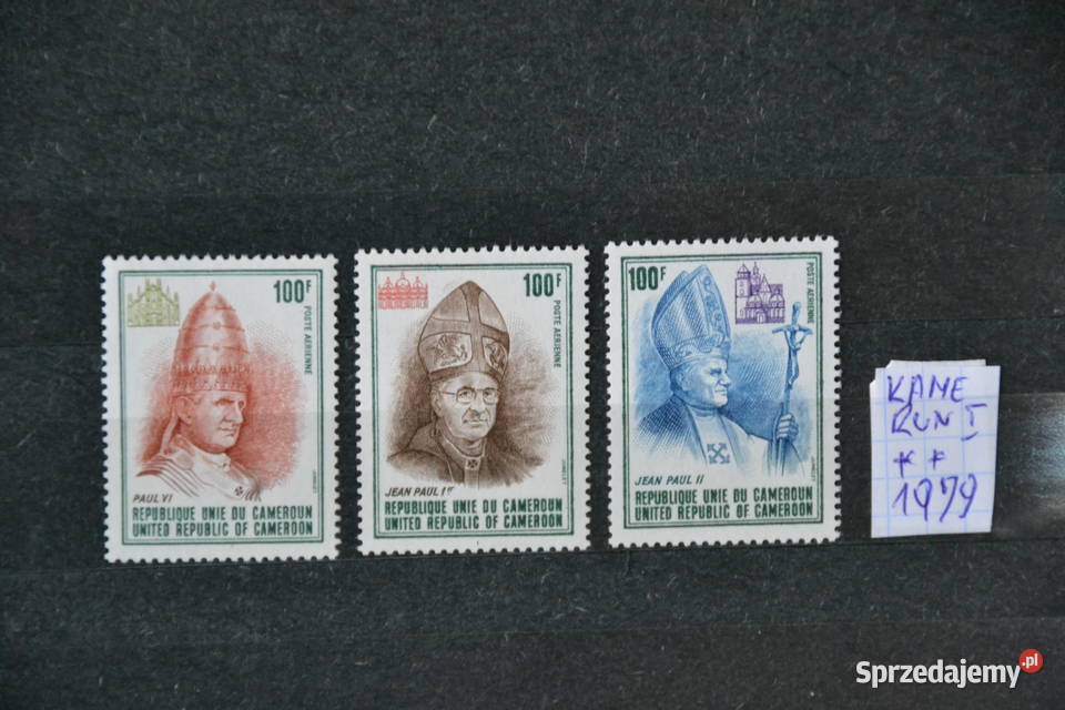 Znaczki Papież Jan Paweł II Kamerun I Ks Kolekcje Sobótka