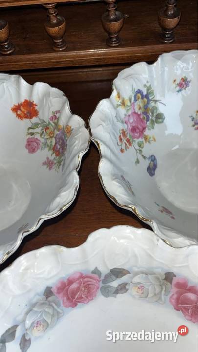 Miseczka patera Silesia Secesja 1915 1938 r Róże Gdańsk